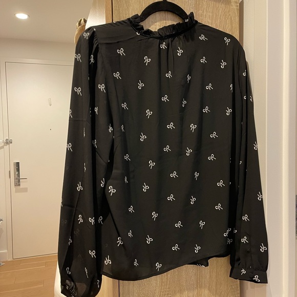 Jcrew Bow Tie Blouse - Picture 3 of 3